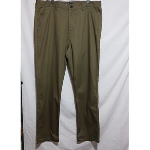 Hurley Worker Pants‎ Slim Fit 2-Way Stretch Olive Green Size 38